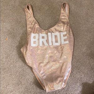 Bride swimsuit one piece